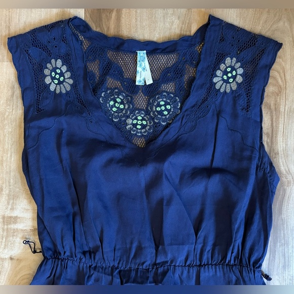 Maeve by Anthropologie Embroidered Crochet Trim Dress - Size S - Picture 3 of 4